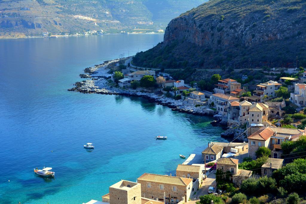 Olea Hotel Pírgos Dhiroú Bagian luar foto