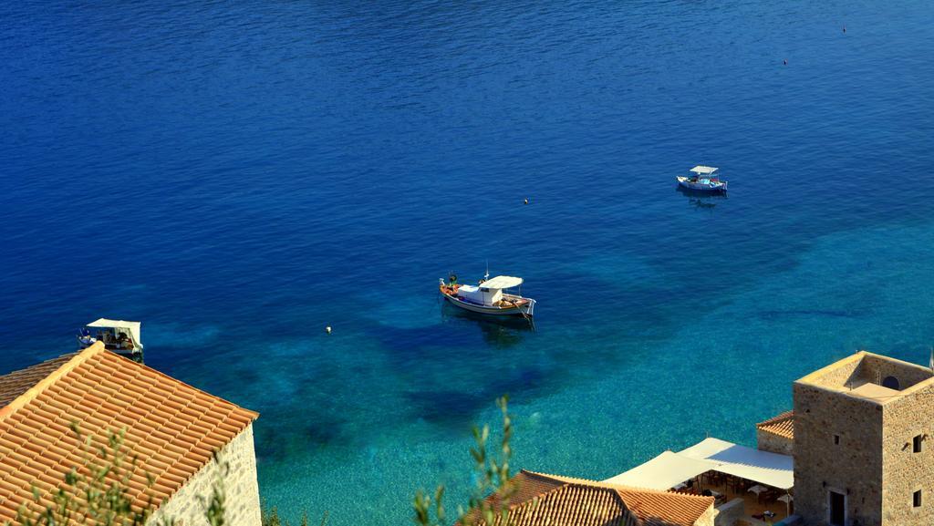 Olea Hotel Pírgos Dhiroú Bagian luar foto